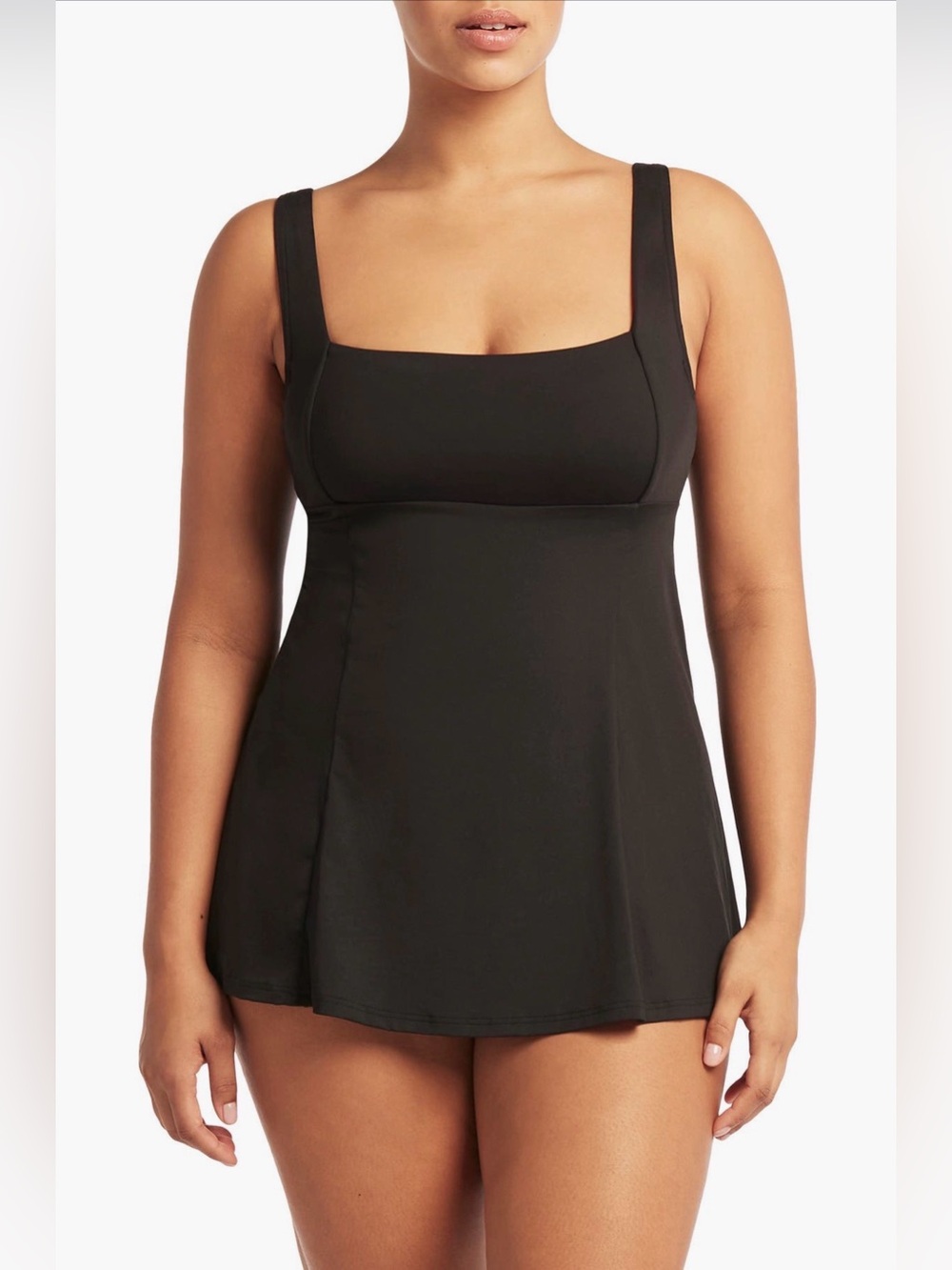 Sea level Australia square neck one piece swimsuit dress